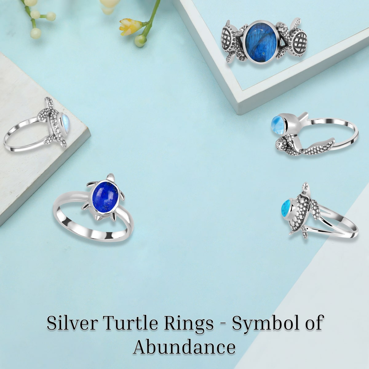 Silver Turtle Ring