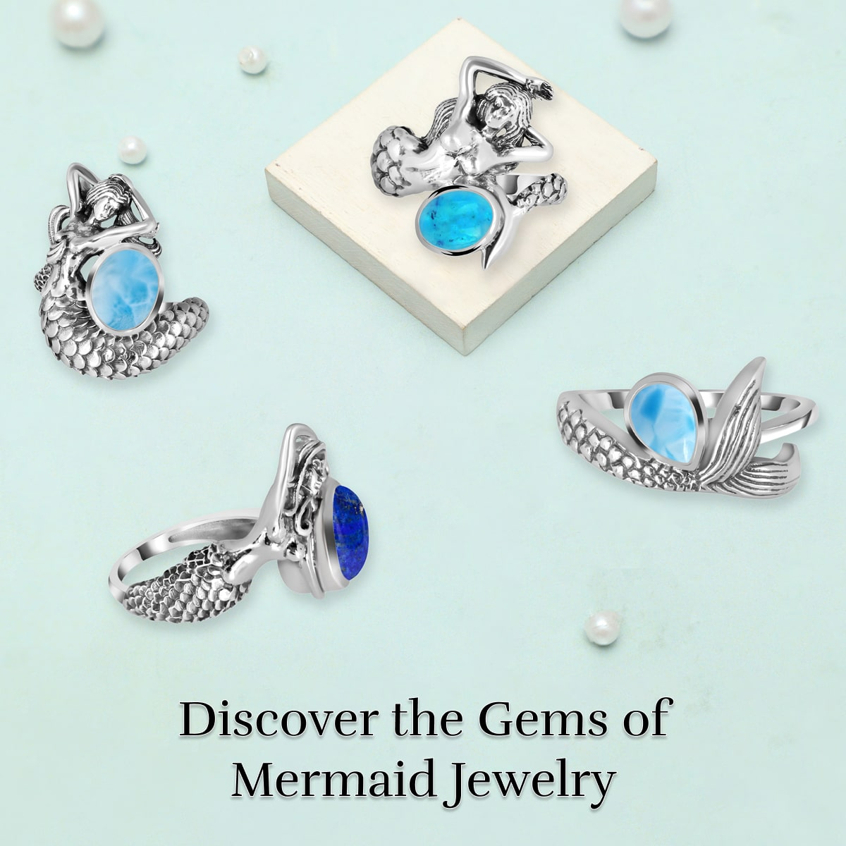 Gemstones Used in Creating Mermaid Jewelry Collection Gemstones Used in Creating Mermaid Jewelry Collection