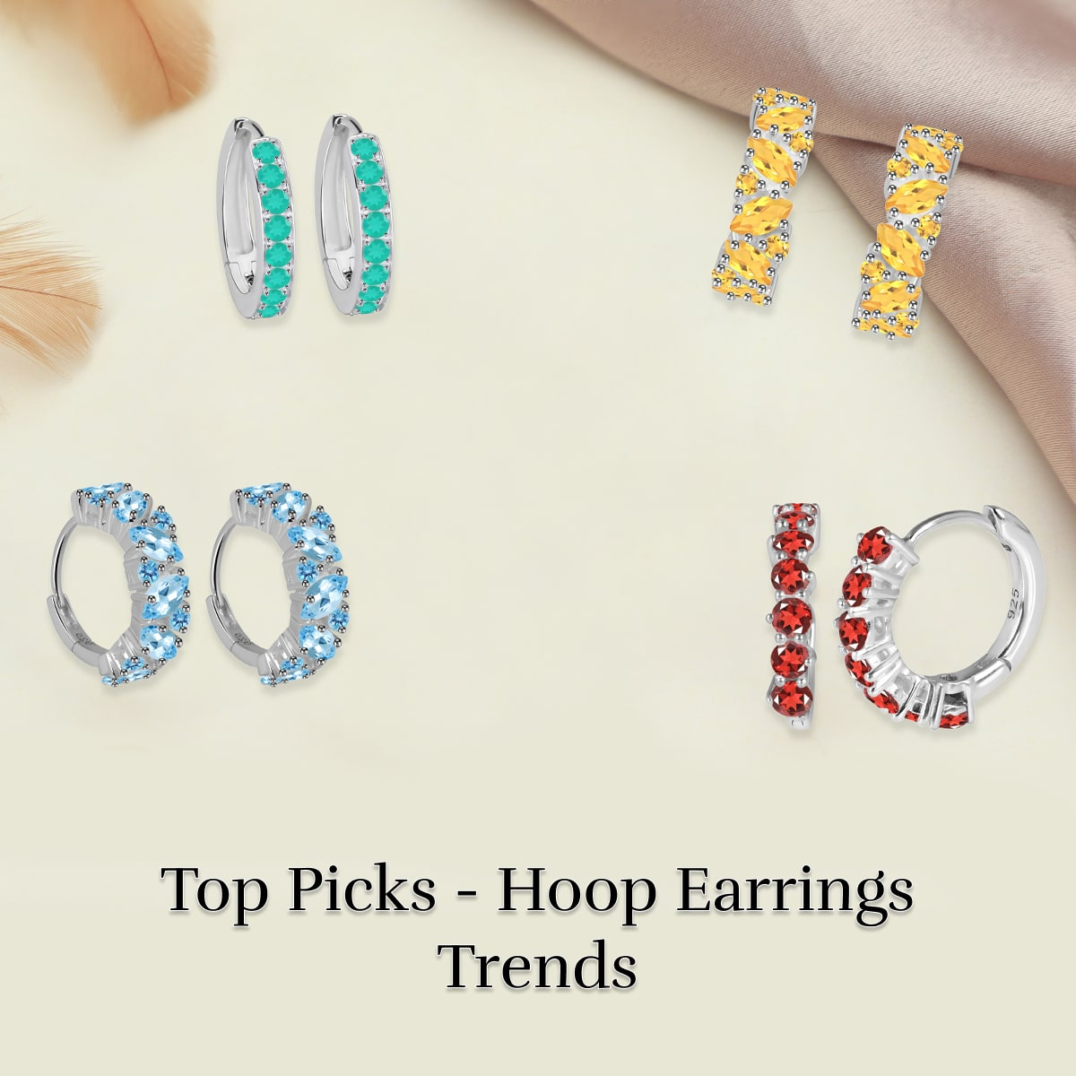 Trending Designs of Hoop Earrings