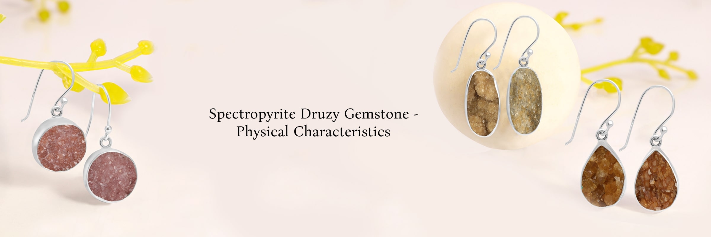 Physical Properties of Spectropyrite Druzy Gemstone