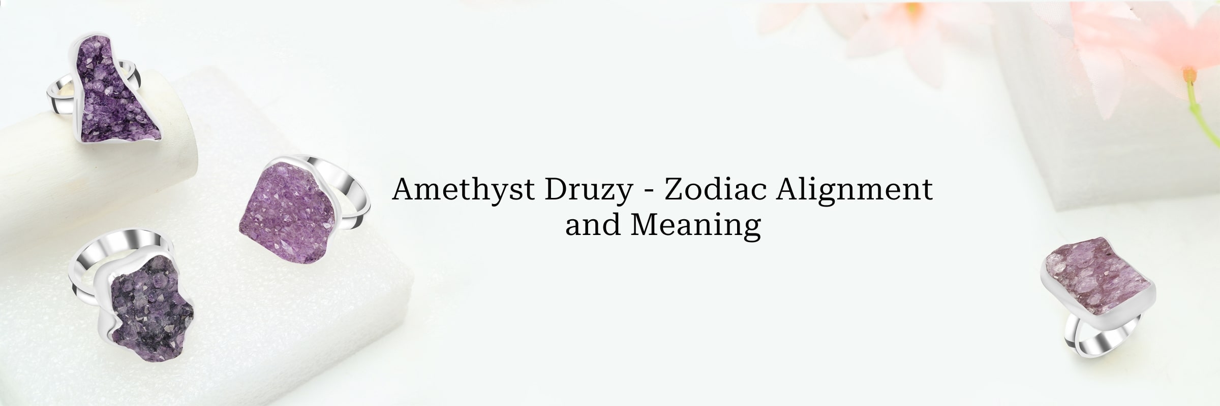 Zodiac Association of Amethyst Druzy Stone Zodiac Association of Amethyst Druzy Stone