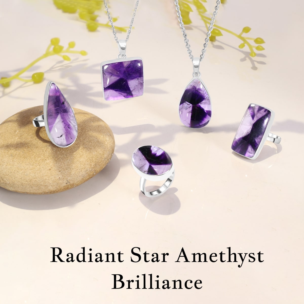 Star Amethyst Radiance: Celestial Charms in Purple Hues