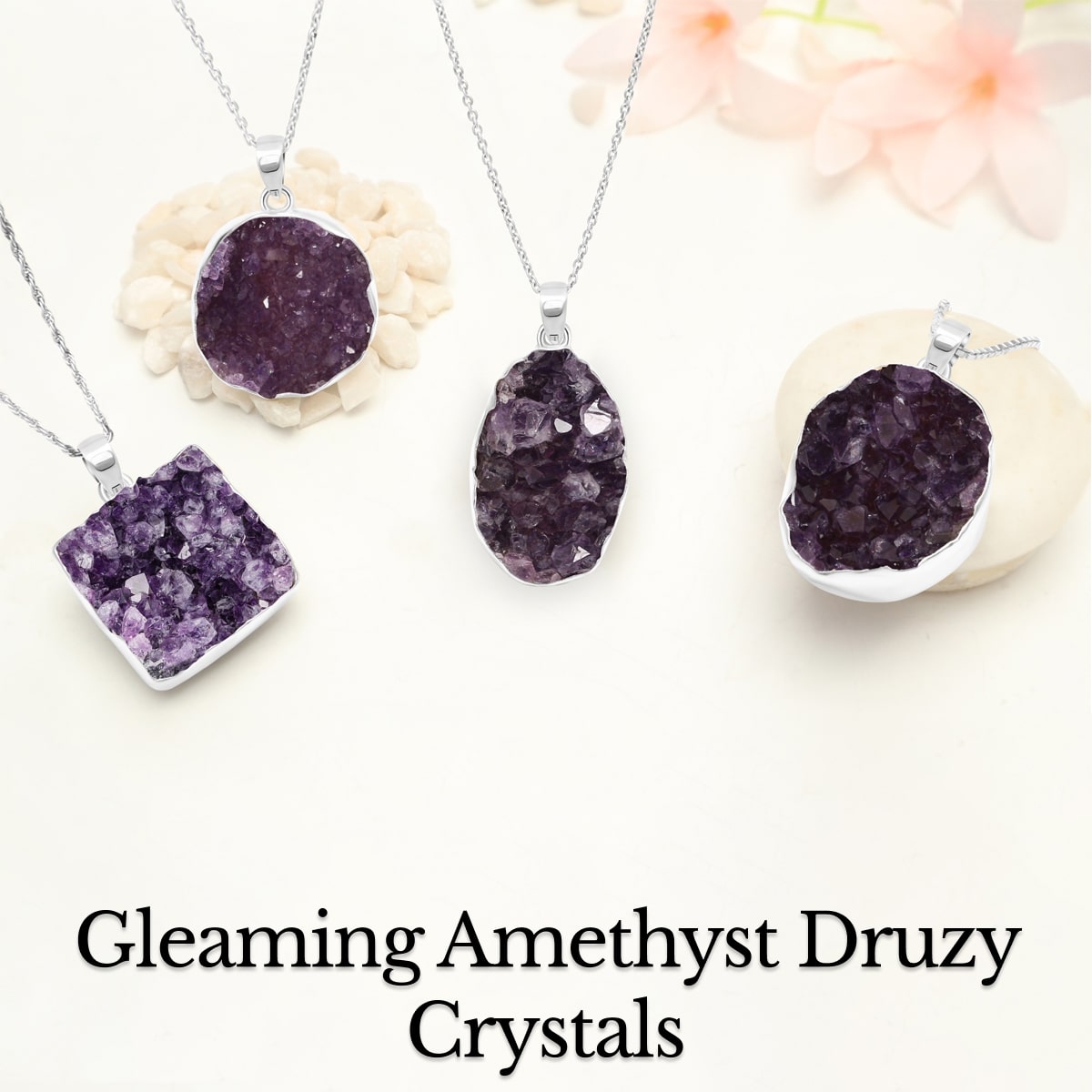 Amethyst Druzy Jewelry