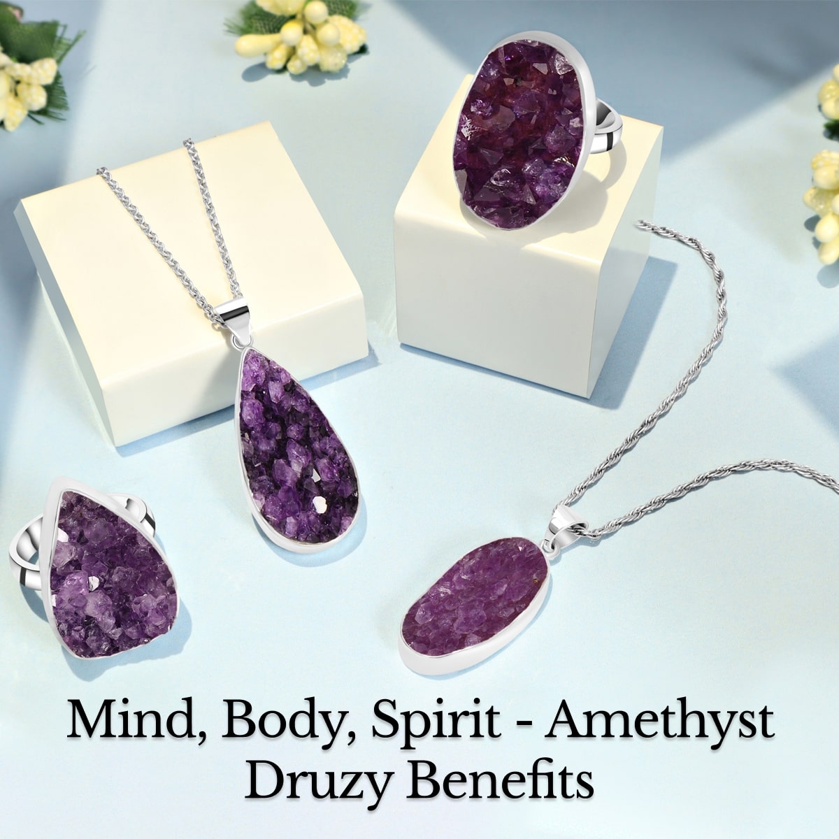 Amethyst Druzy Benefits for Mind, Body and Spirit