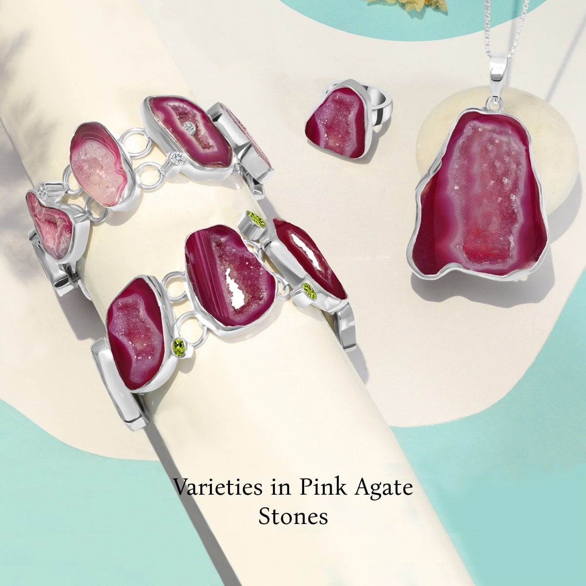 Types of pink agate