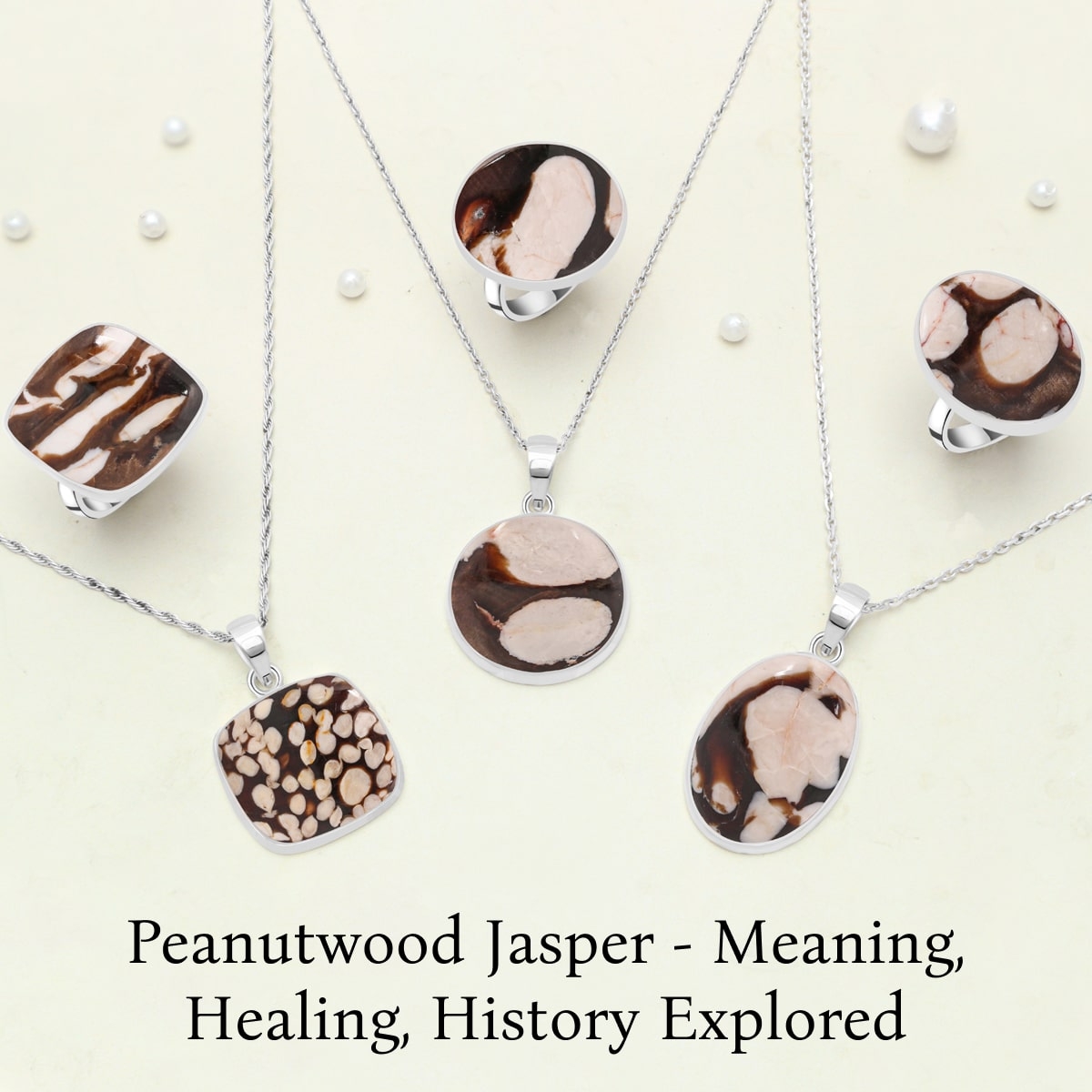 Peanutwood Jasper Jewelry - Meaning, History, Healing Properties, Facts and Uses