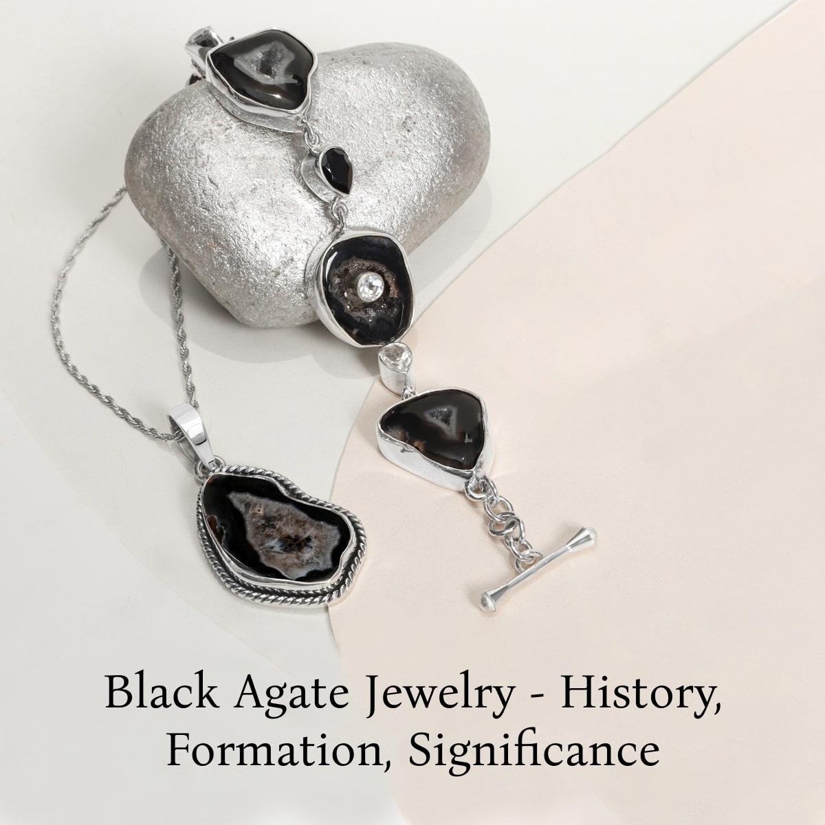 Black Agate Jewelry - Meaning, History, Formation, Healing Properties, Uses, and Care