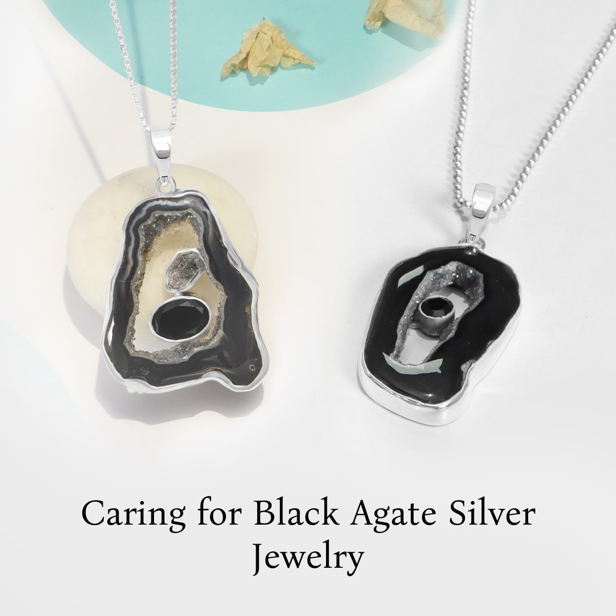 Care & Maintenance of Black Agate Sterling Silver Jewelry