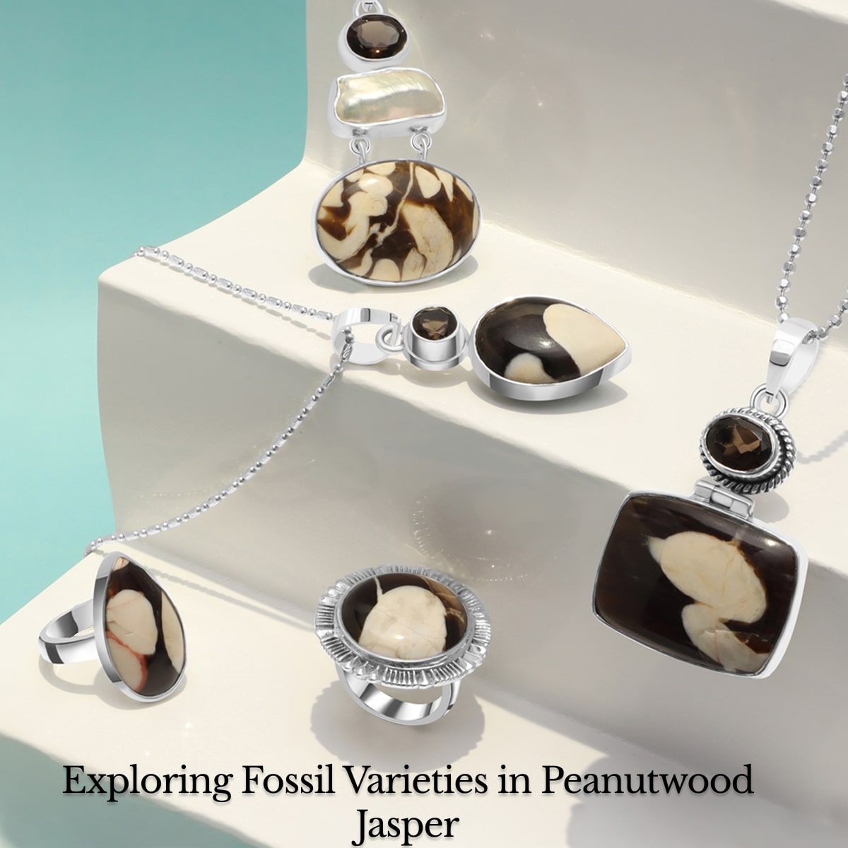 Types of Fossils Found in Peanutwood Jasper