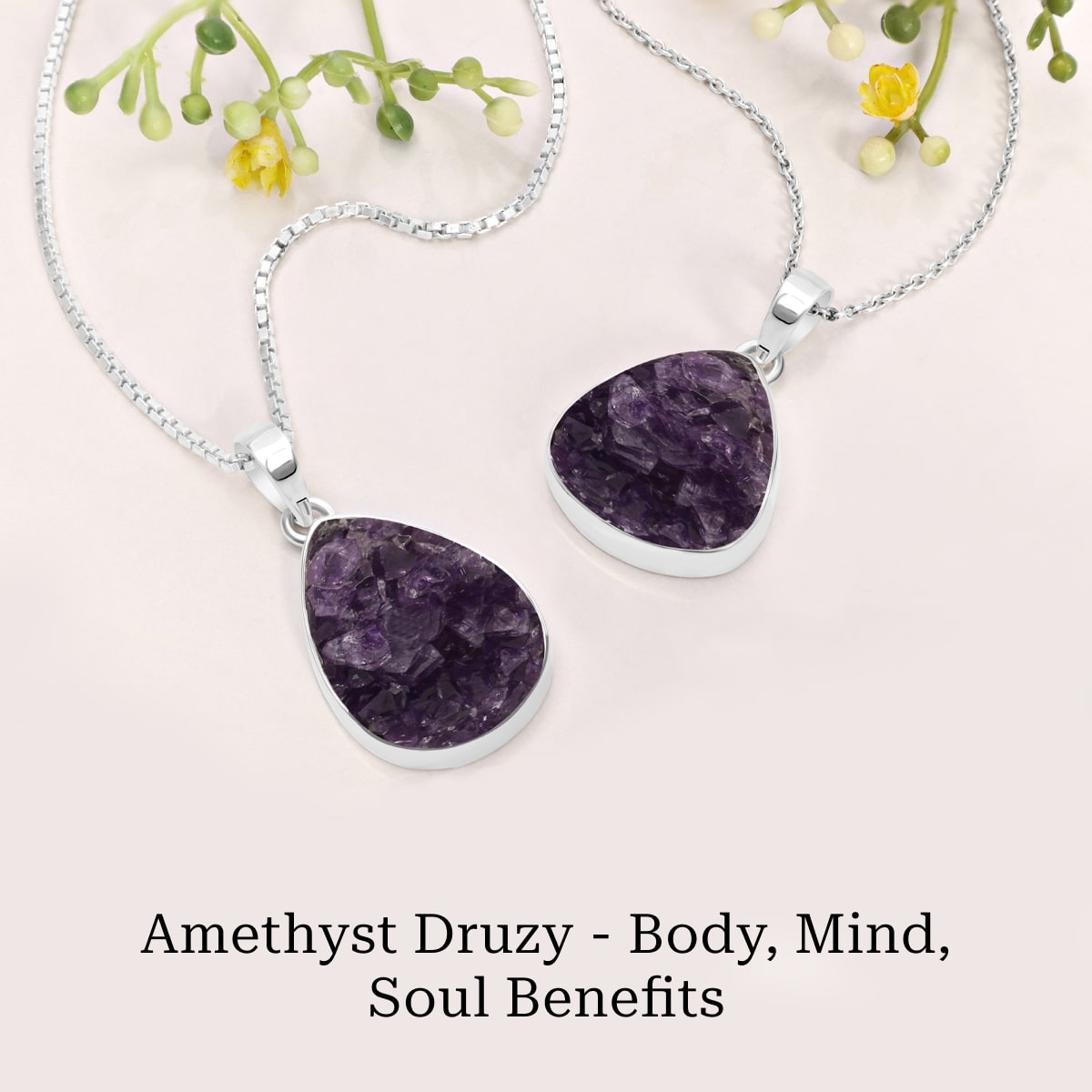 Benefits of Amethyst Druzy Crystal to Body, Mind & Soul