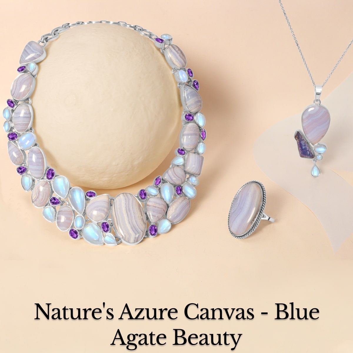 Blue Agate Brilliance: Azure Shades in Nature's Paintings Blue Agate