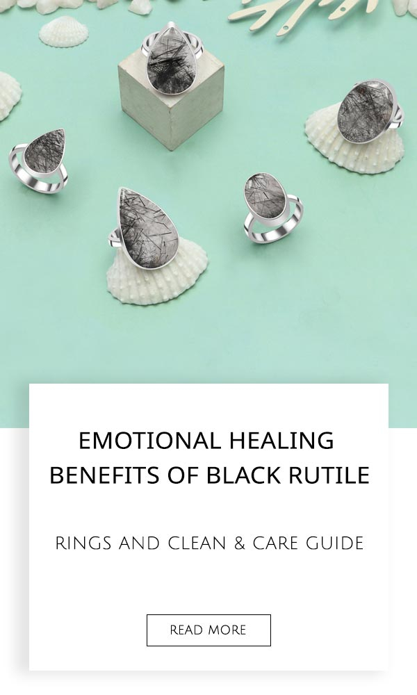 Black Rutile Rings