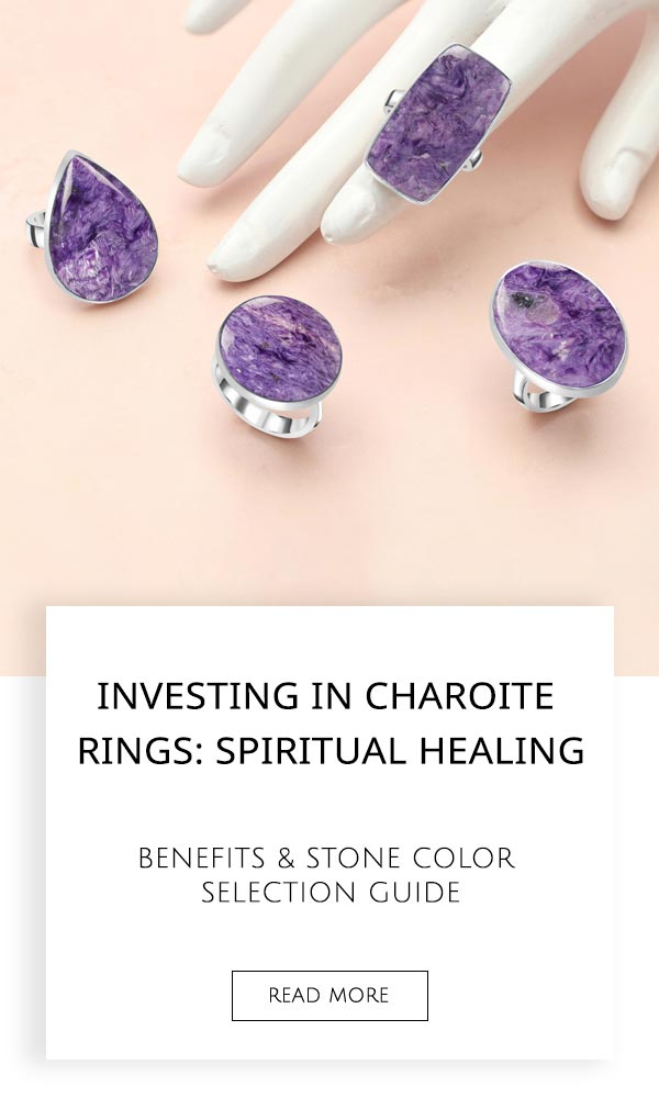 Charoite Rings