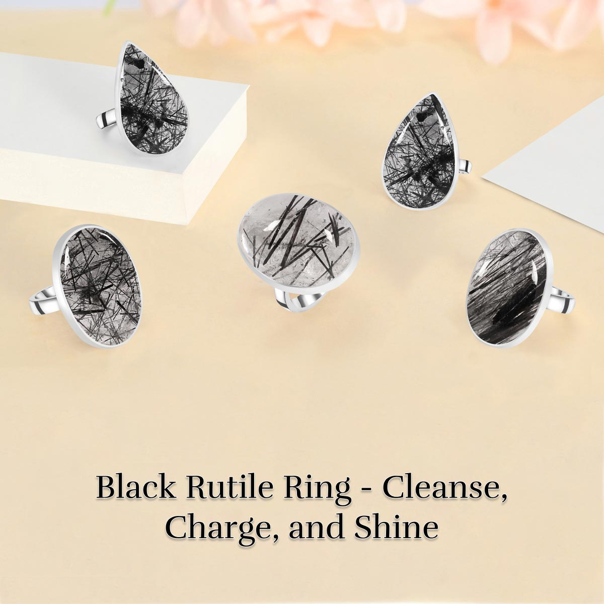 How to Clean and Care for Your Black Rutile Ring