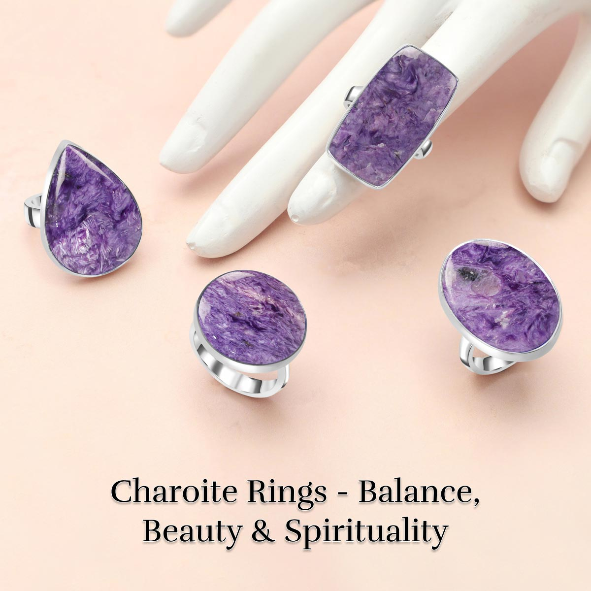 Investing in Charoite Rings: Spiritual Healing Benefits & Stone Color Selection Guide Charoite Rings