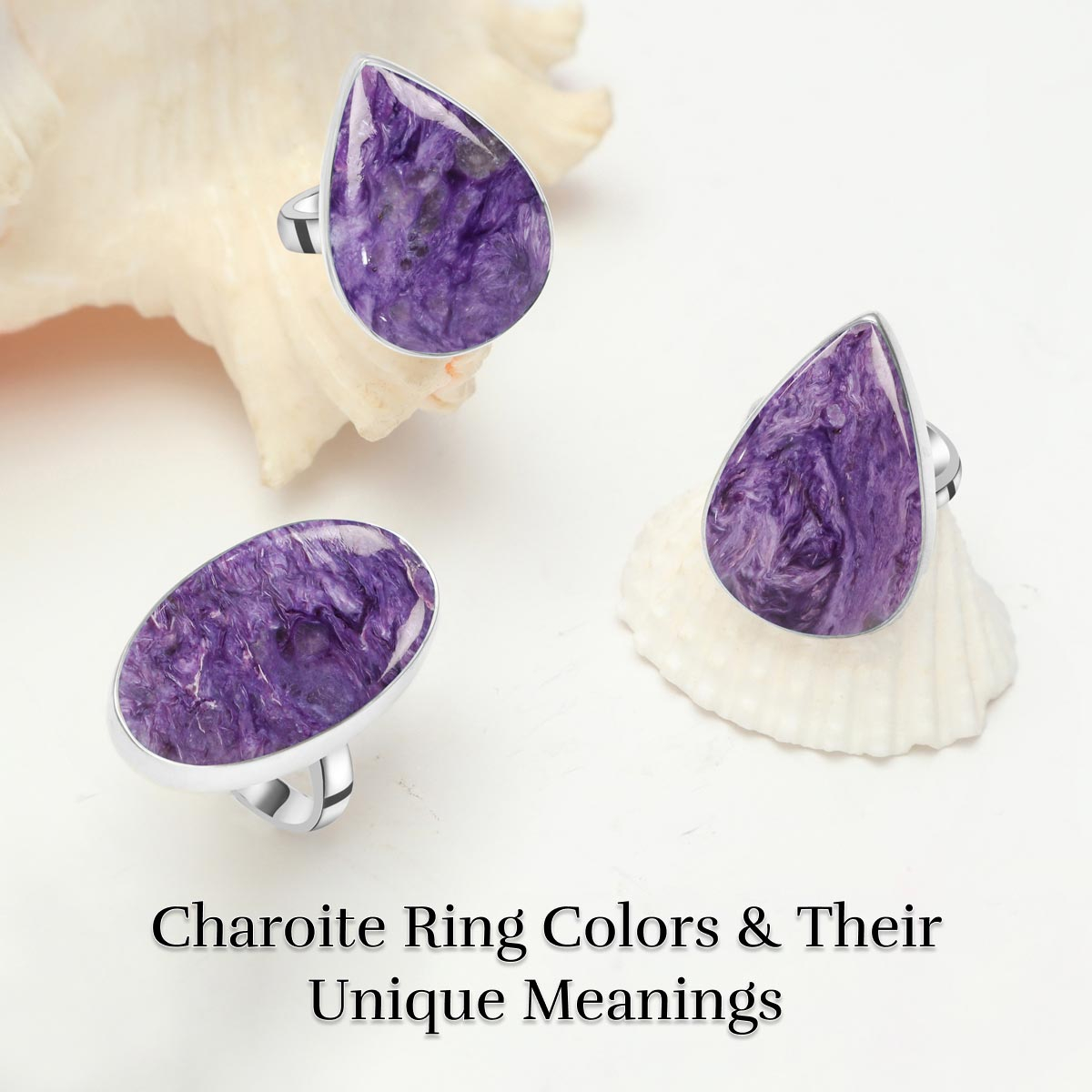 Buying a Charoite Ring: Stone Color Selection Guide Buying a Charoite Ring: Stone Color Selection Guide