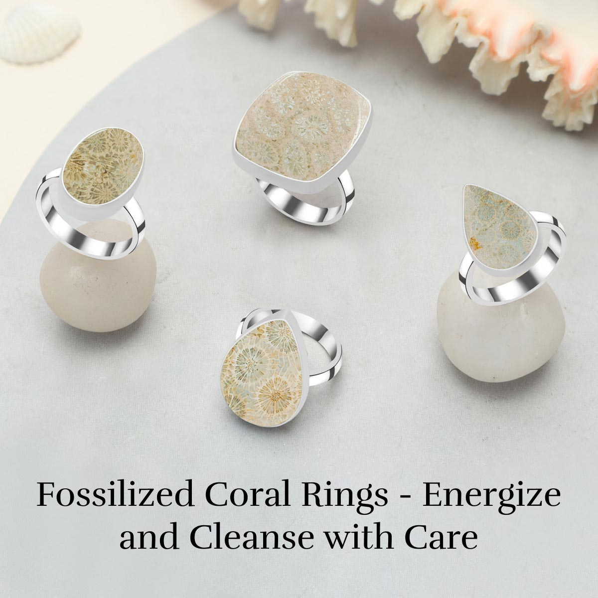 How to Cleanse and Charge Your Fossilized Coral Ring