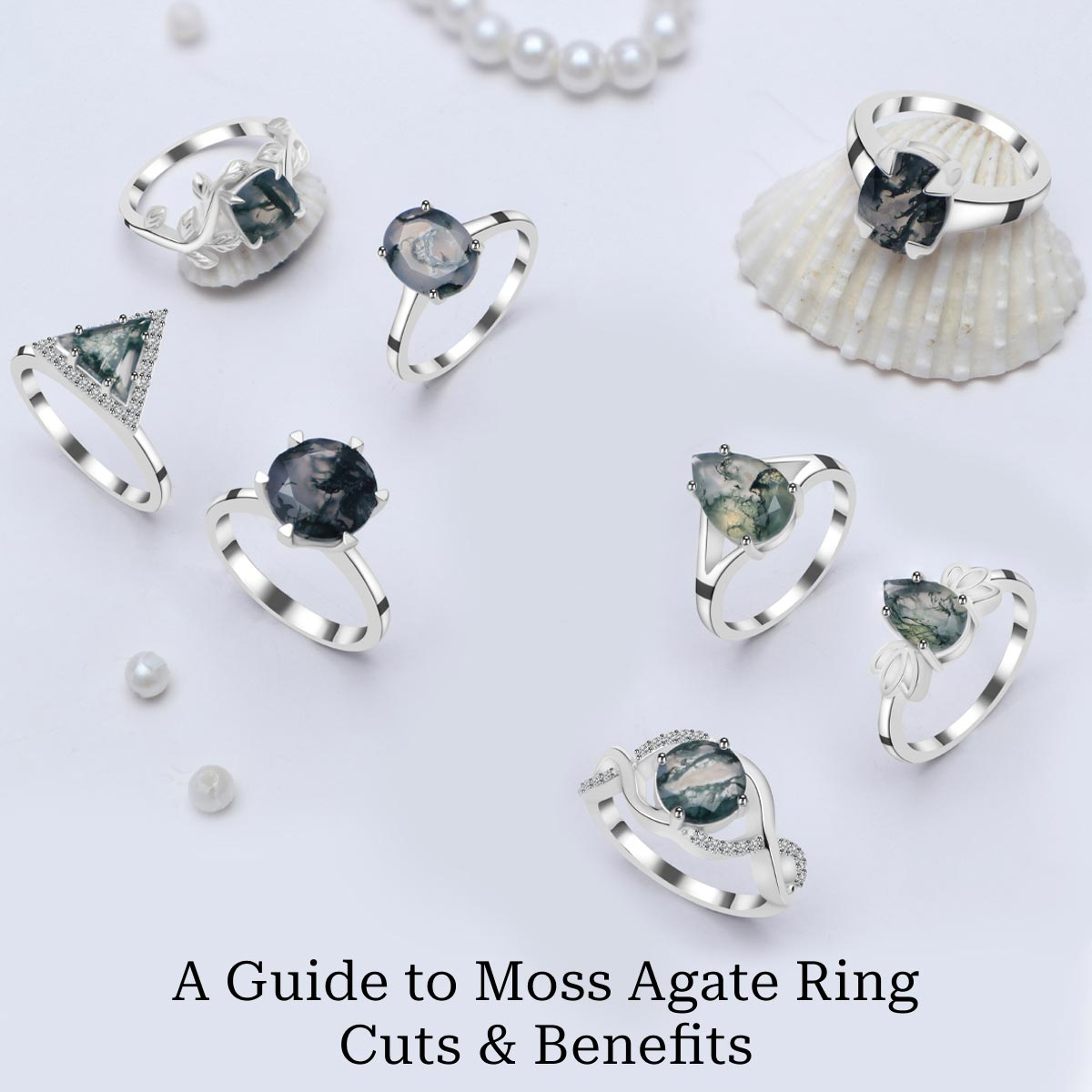 Moss Agate Rings