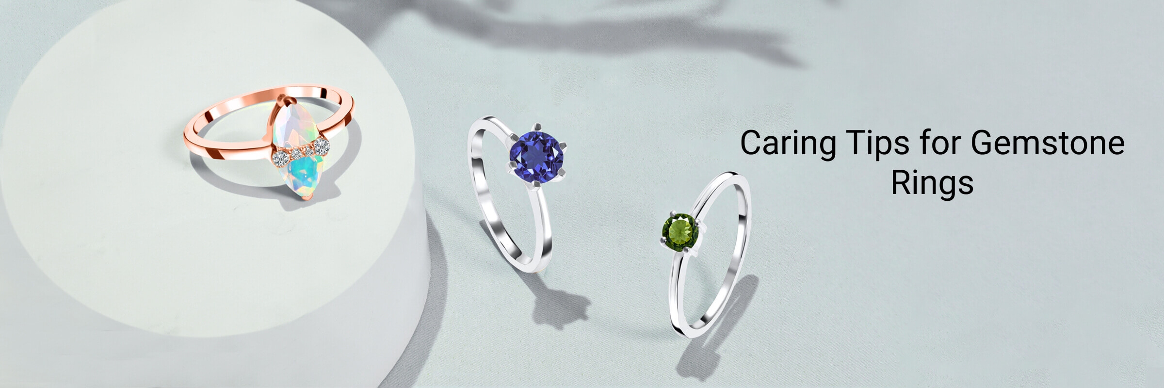 How to Care For Gemstone Rings 1