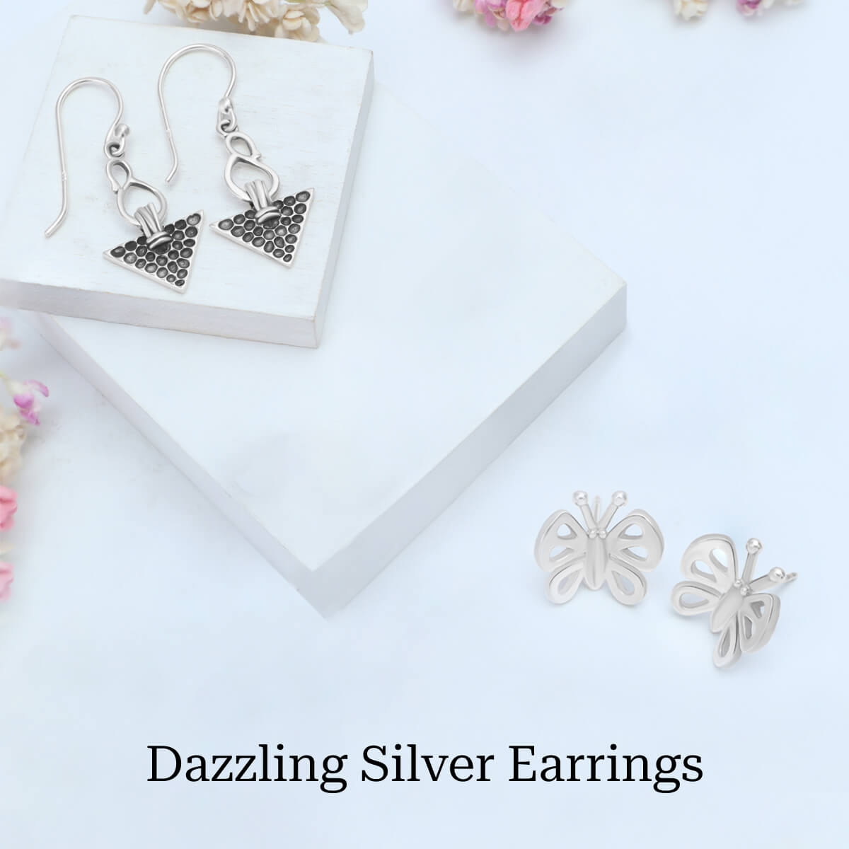 Plain Silver Earring