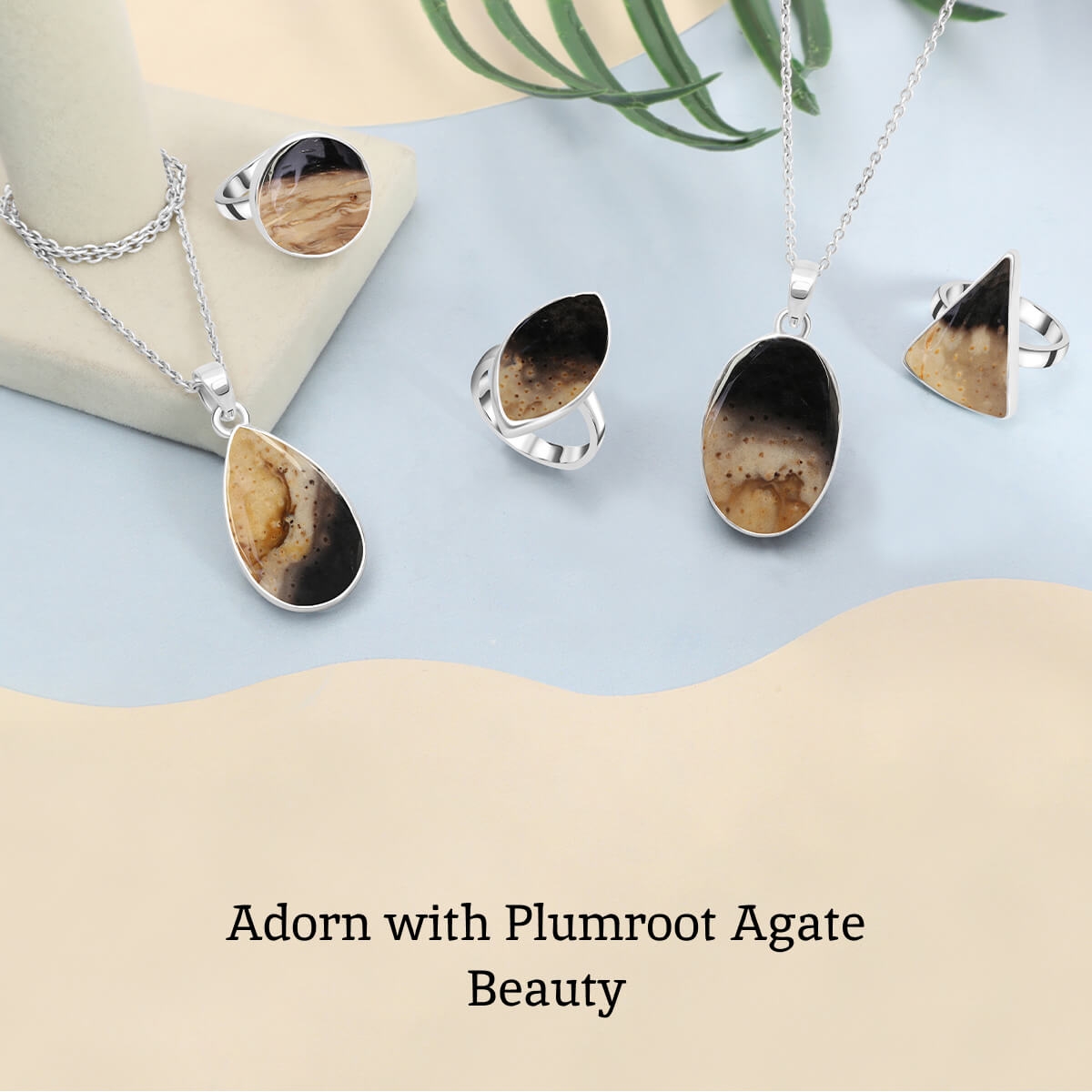 Plumroot Agate Jewelry