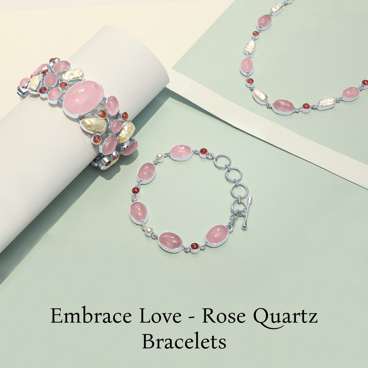 Enchanting Rose Quartz Bracelets at Rananjay Exports Rose Quartz Bracelets