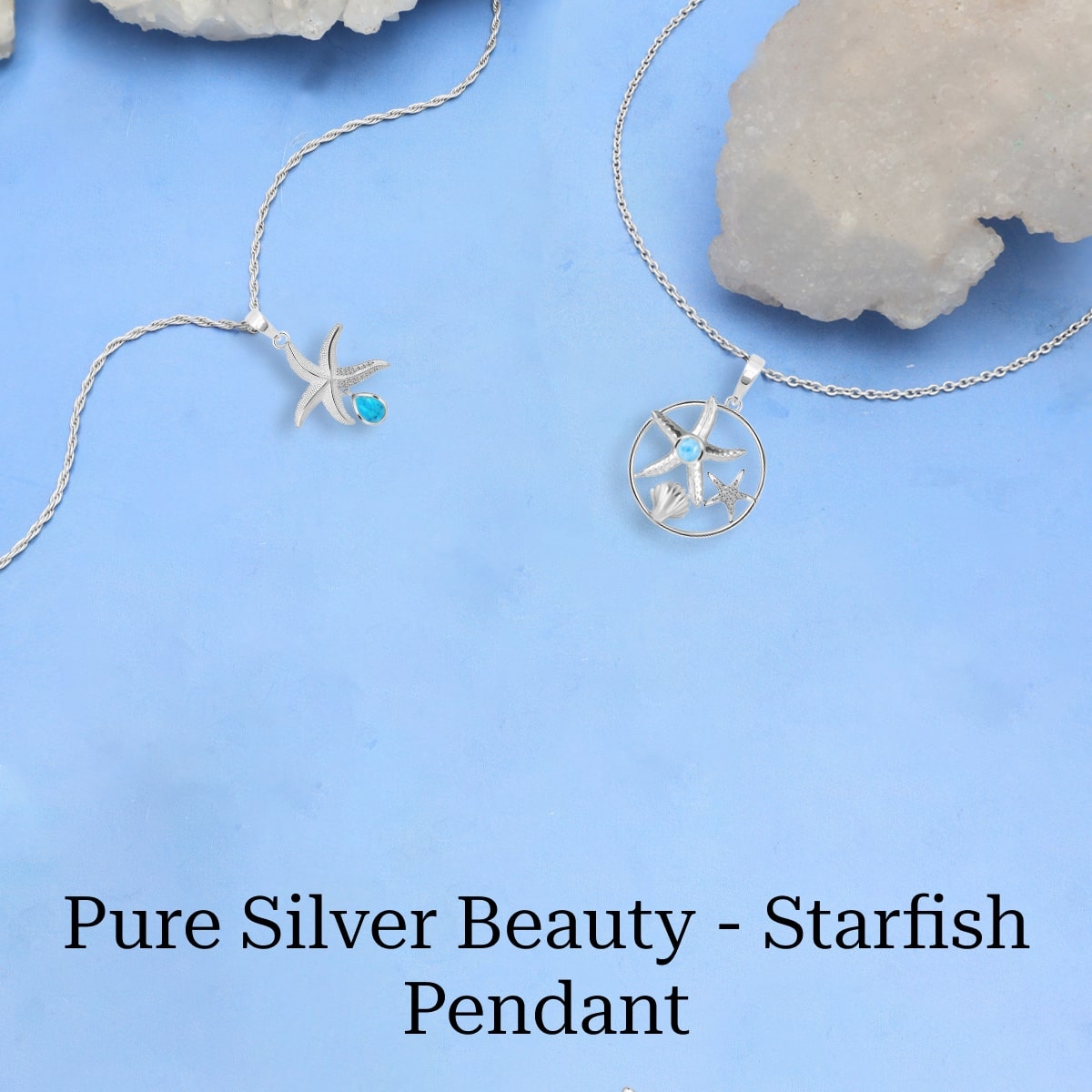 Plain Silver Starfish Pendant