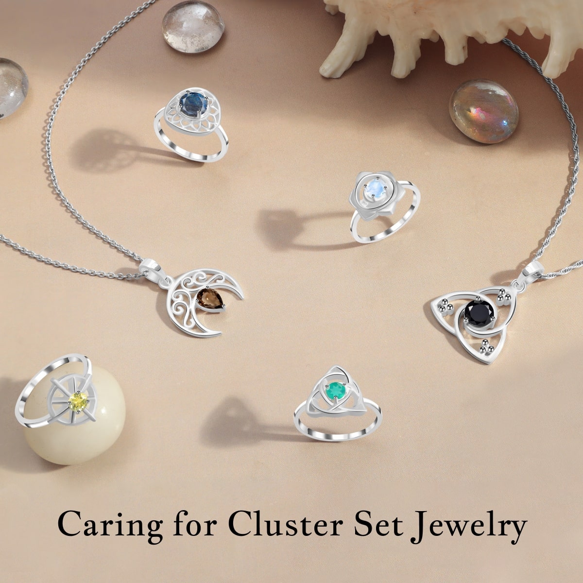 How to Care for Jewelry with Cluster Setting