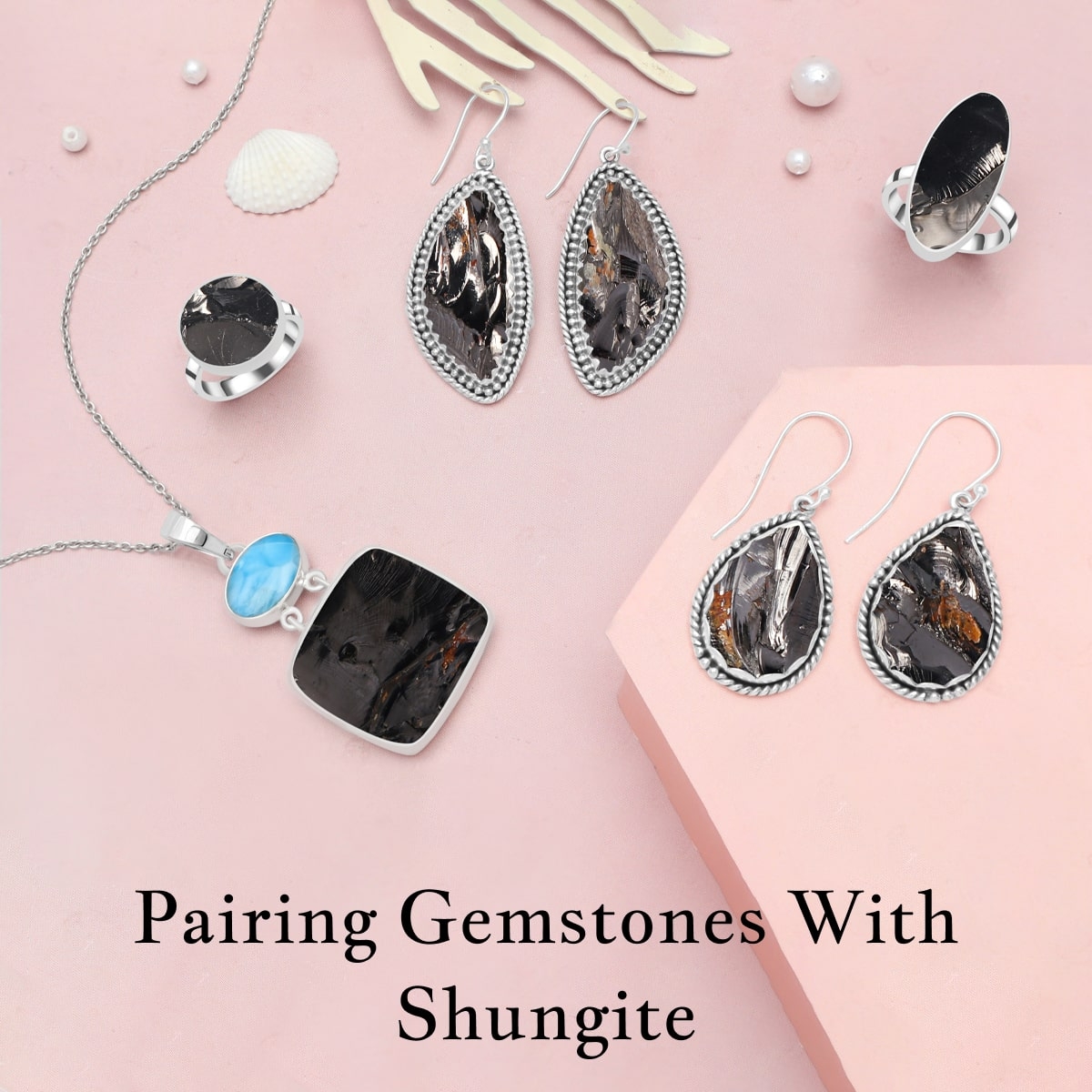 Gemstones to pair with the Shungite Gemstones to pair with the Shungite