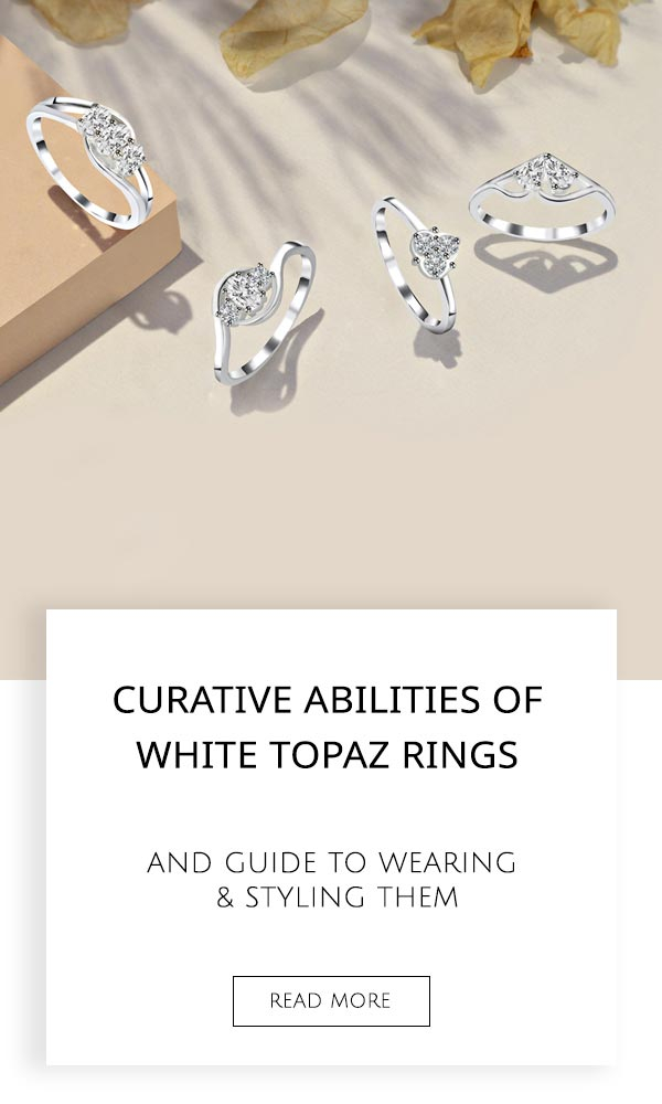 White Topaz Rings