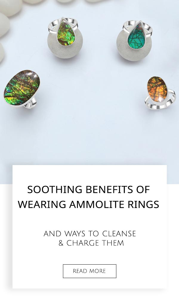 Ammolite Rings