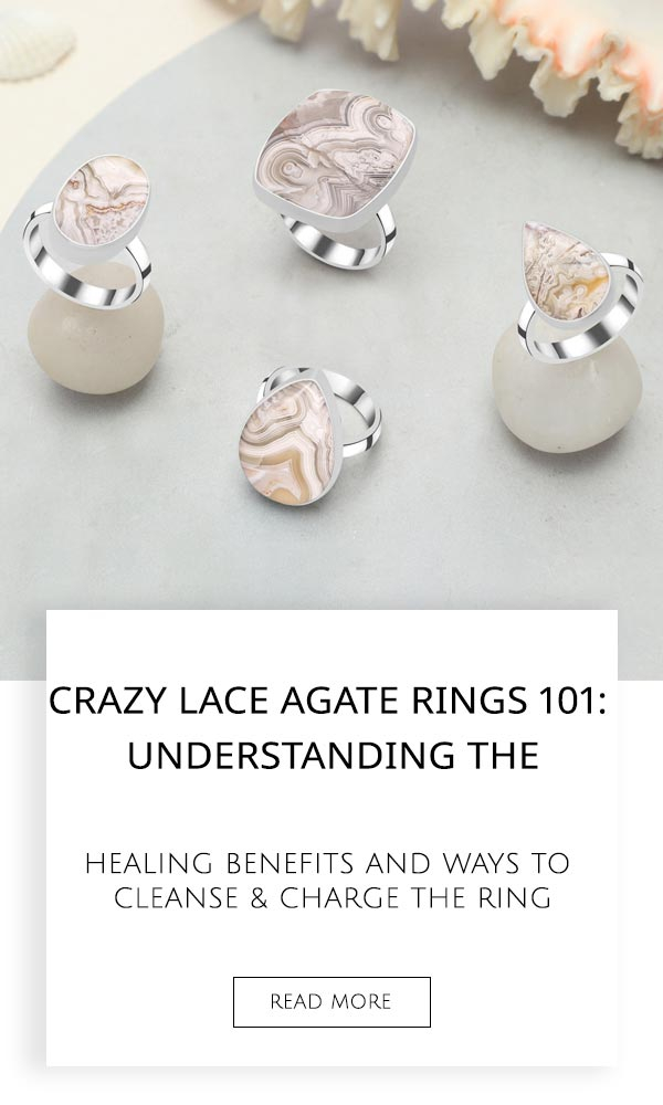 Crazy Lace Agate Rings