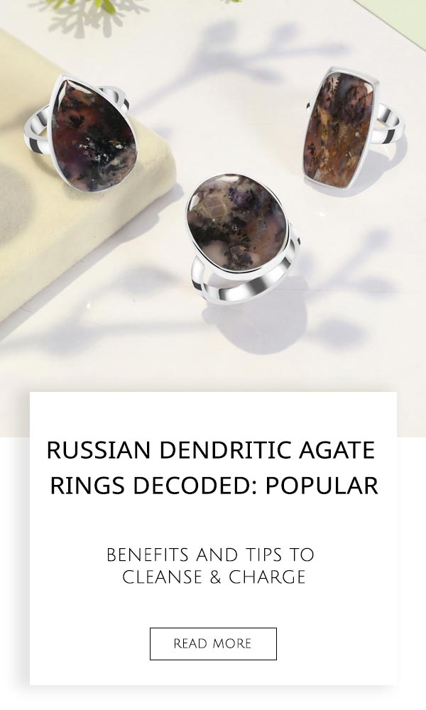 Russian Dendritic Agate Rings