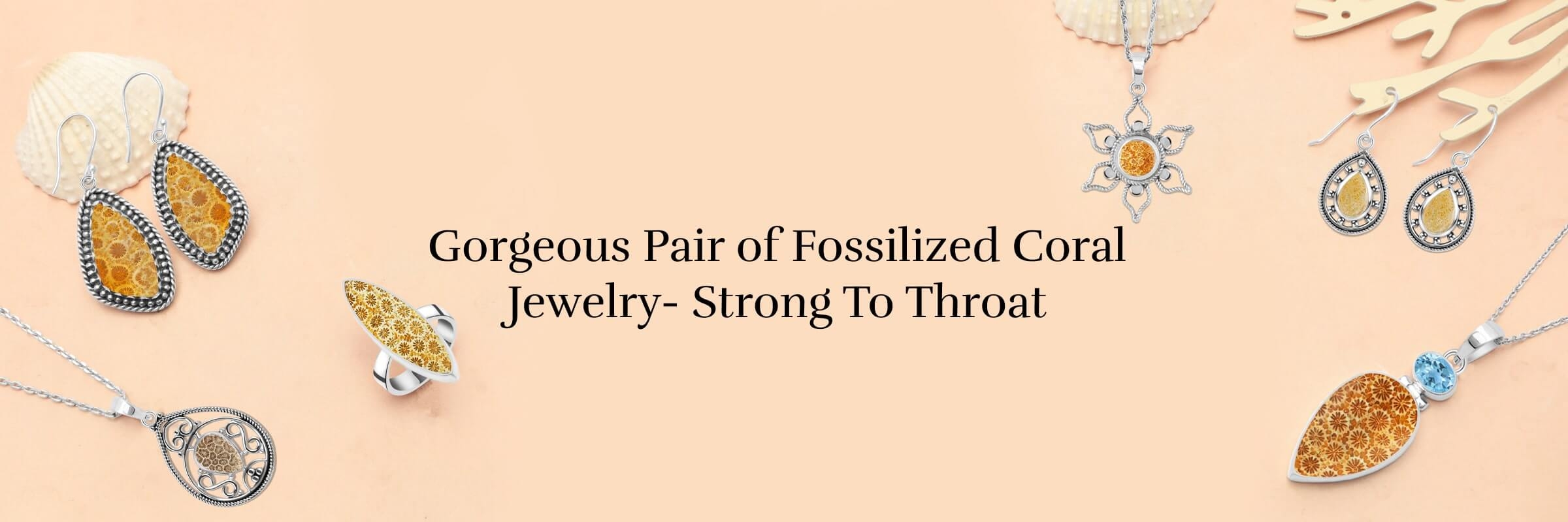 Healing Properties Fossilized Coral Jewelry