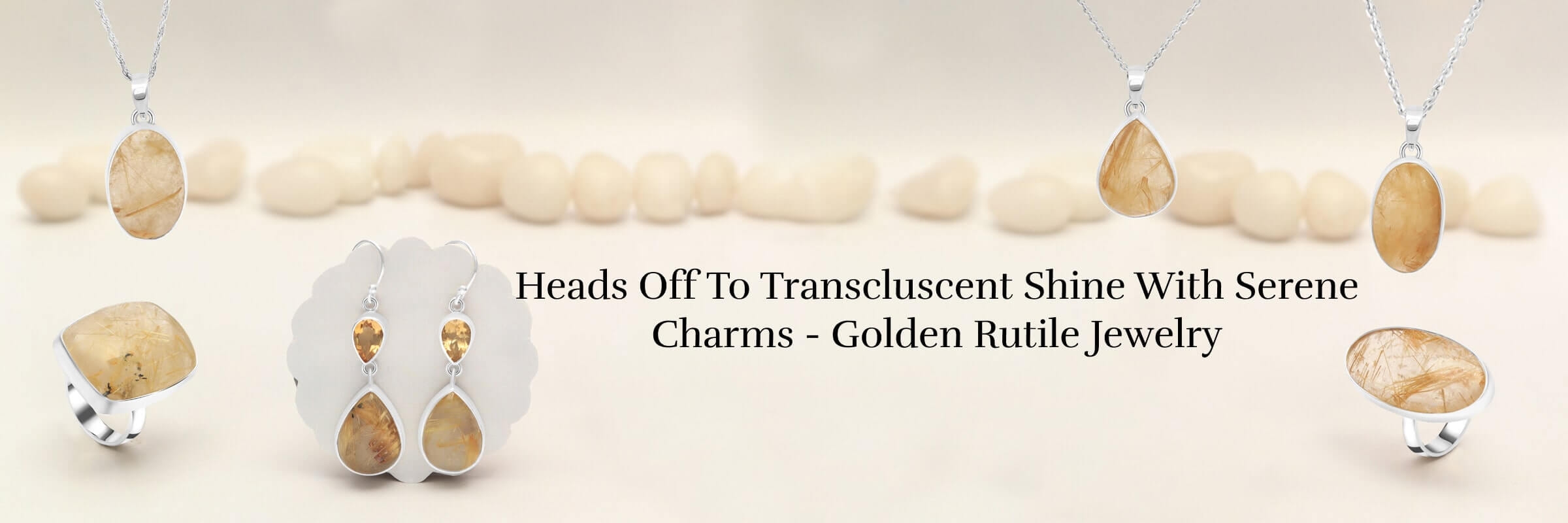 Golden Rutile Jewelry