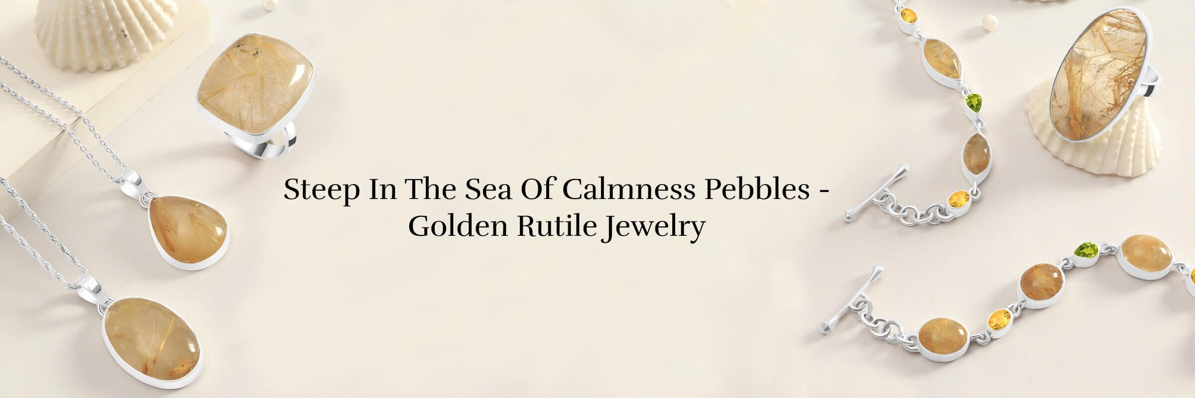 Golden Rutile Jewelry - A stone of Relieve Golden Rutile Jewelry - A stone of Relieve