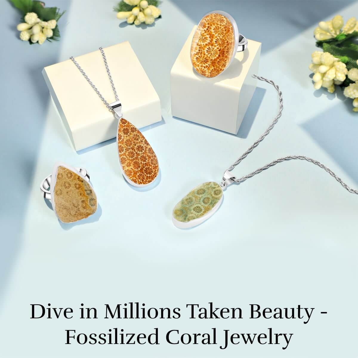 Fossilized Coral Jewelry