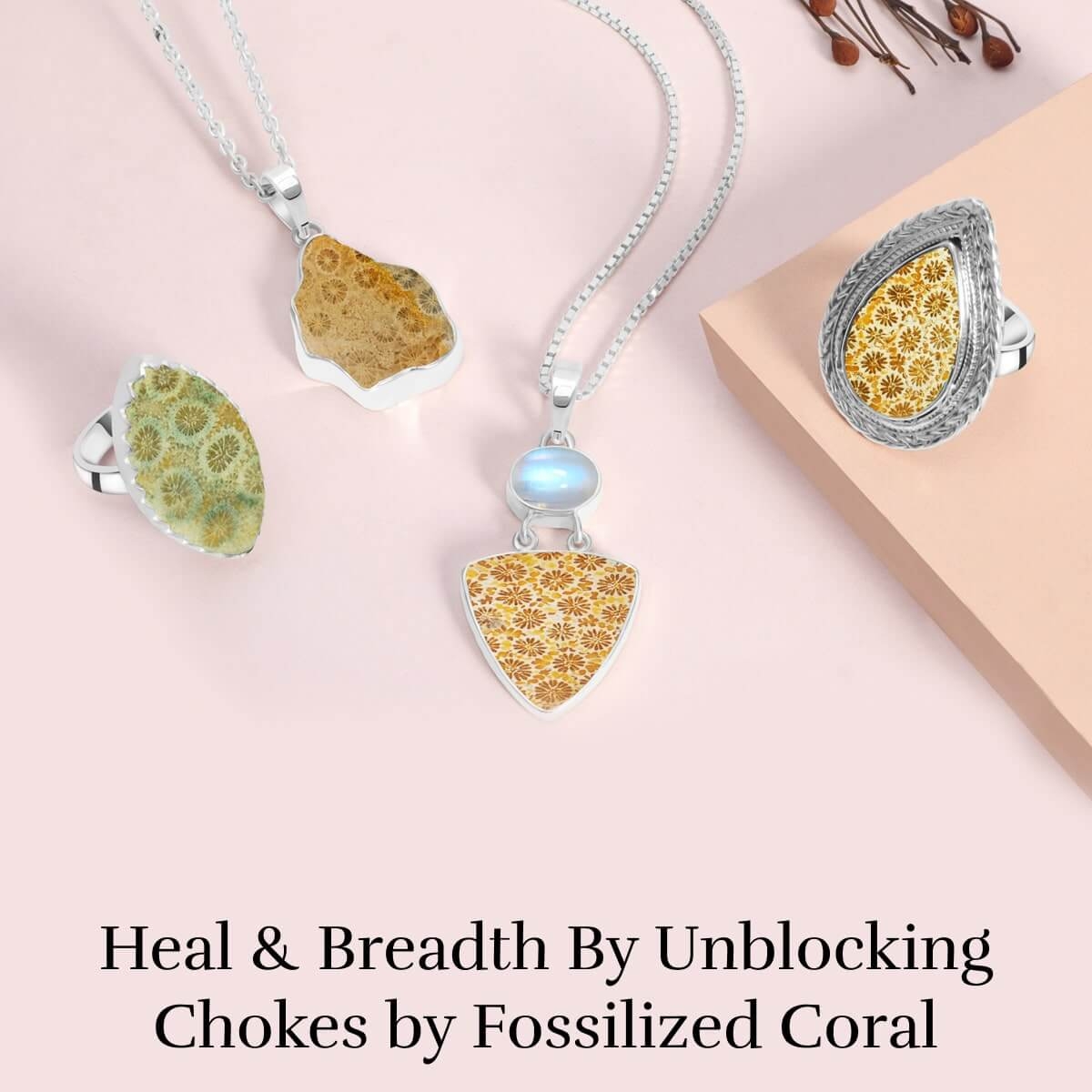 Overcome From both Physical and Mental Dysfunctions with Fossilized Coral Rings
