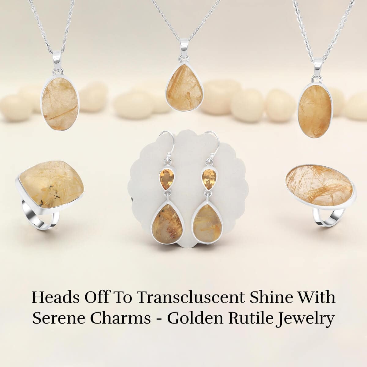 Golden Rutile Jewelry