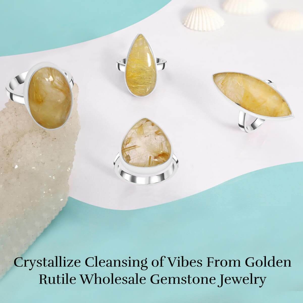 Purify Your Aura with Golden Rutile Wholesale Gemstone Jewelry