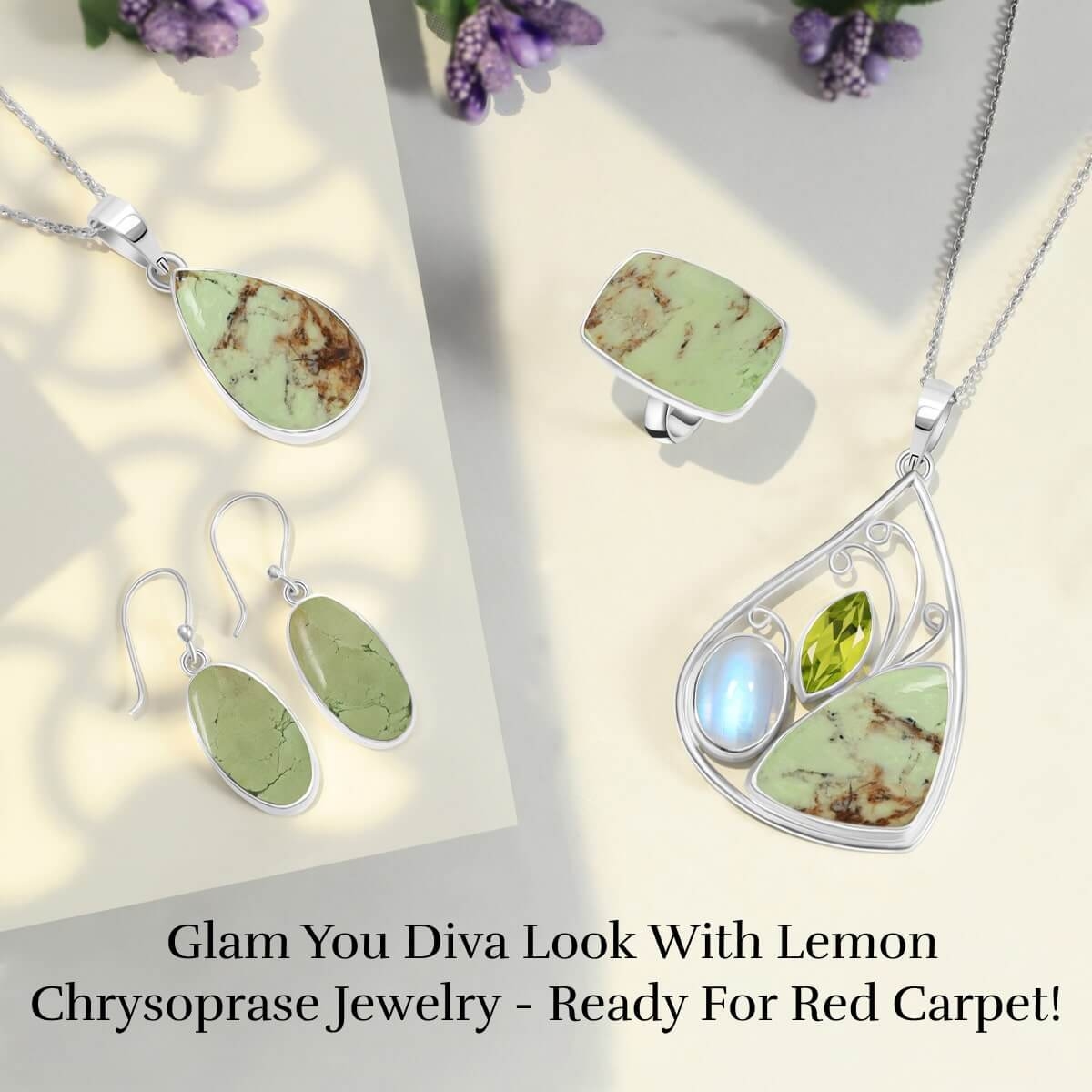 Lemon Chrysoprase Jewelry