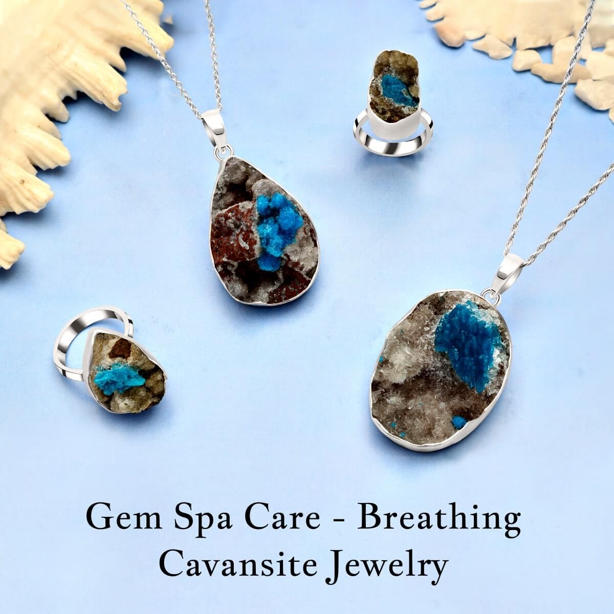 Pampering & Charging Of Cavansite Jewelry