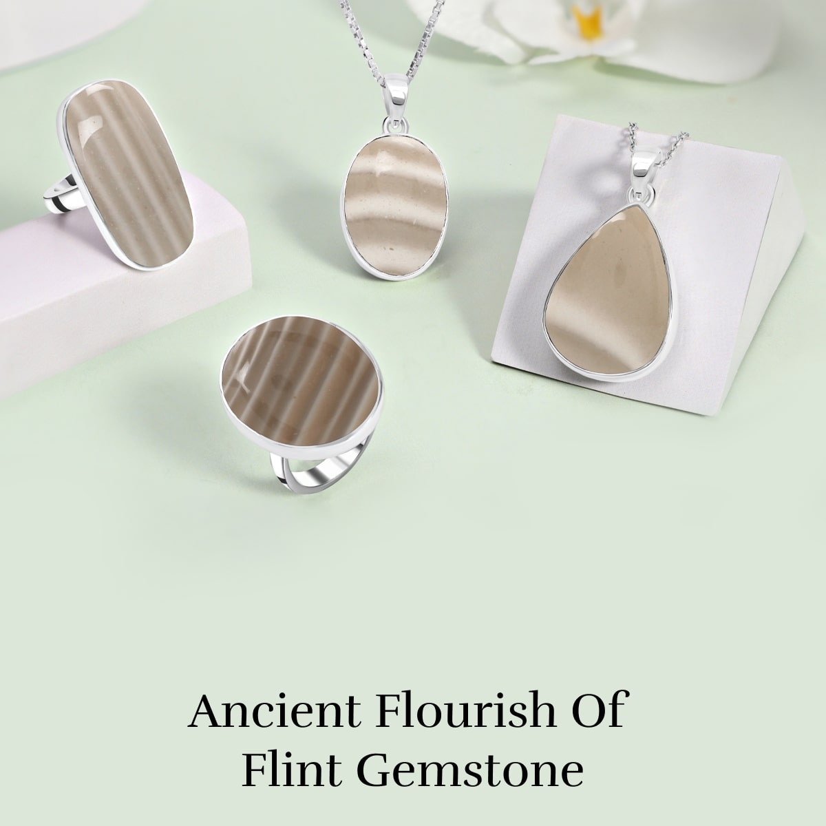 MICHIGAN FLINT STONE — Sarah Designs Jewelry