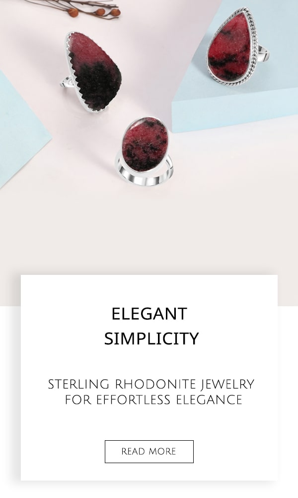Sterling Rhodonite Jewelry