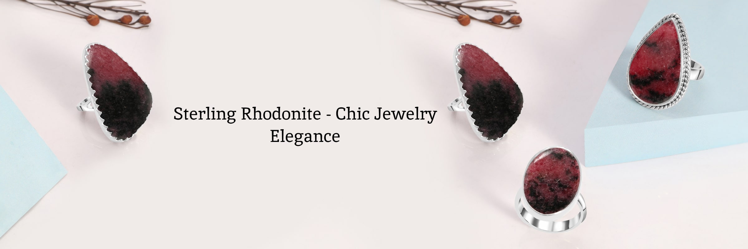 Elegant Simplicity: Sterling Rhodonite Jewelry for Effortless Elegance Sterling Rhodonite Jewelry