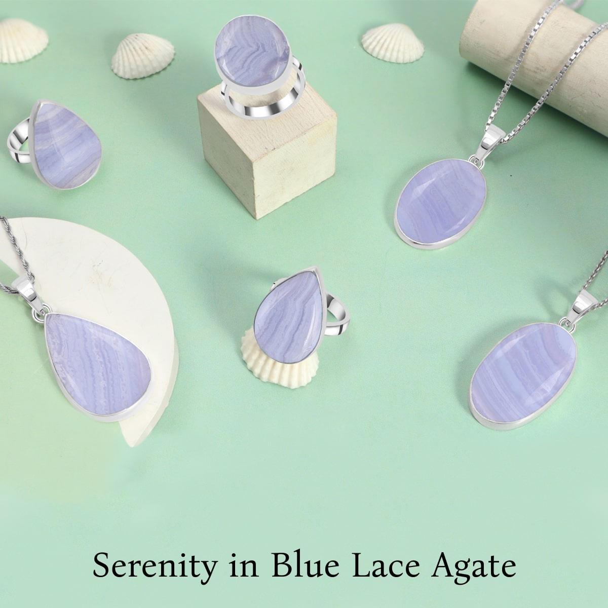Blue Lace Agate of Serenity: Revealing the Meaning and Symbolism of Blue Lace Agate Blue Lace Agate