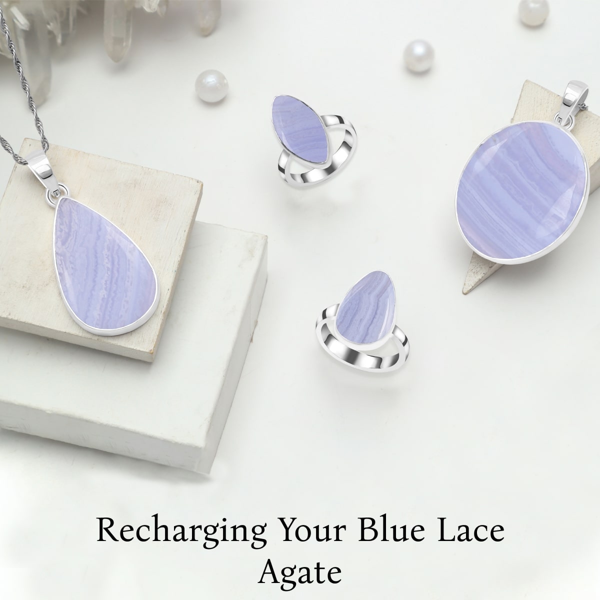 Renew Your Energy with Blue Lace Agate: A Guide to Cleansing and Recharging Your Crystal Blue Lace Agate