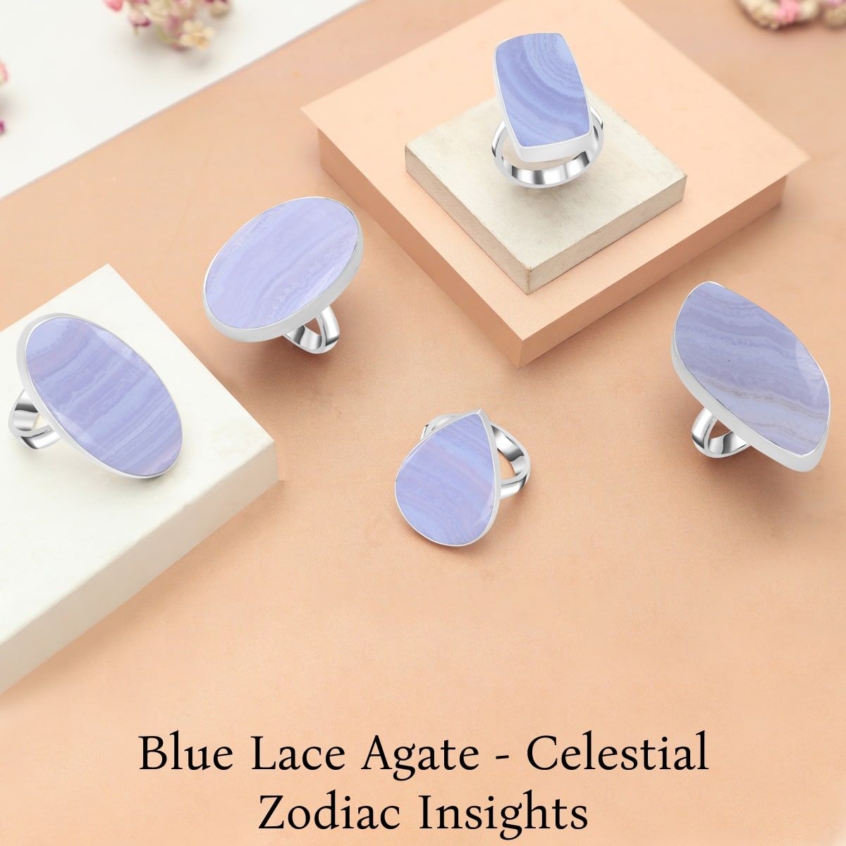 Celestial Calm: Exploring Blue Lace Agate's Influence on Zodiac Signs Blue Lace Agate