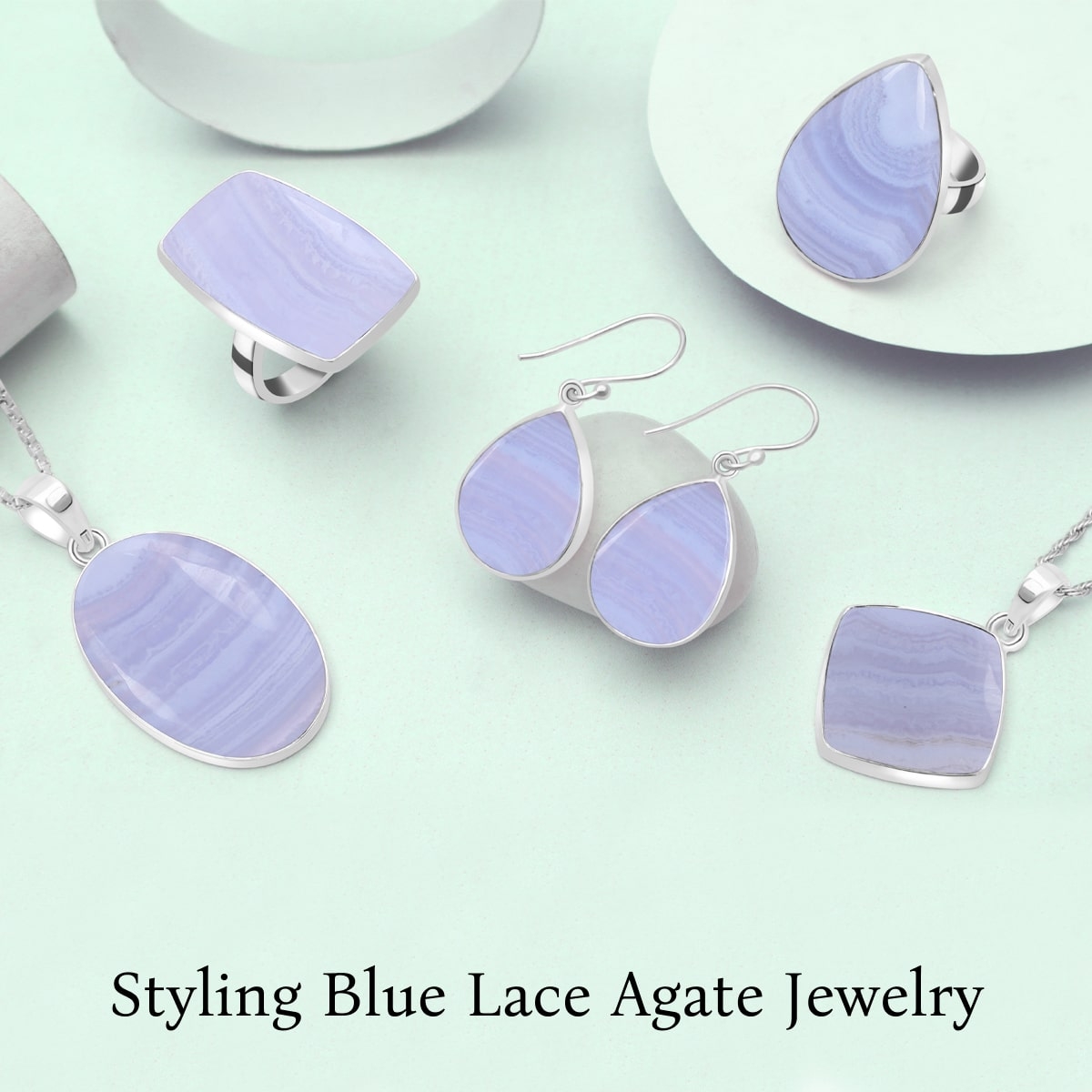 Serene Style: How to Incorporate Blue Lace Agate into Your Wardrobe Blue Lace Agate