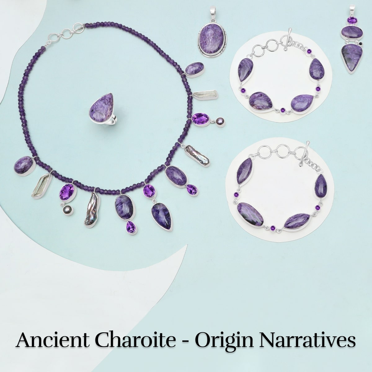 Ancient Tales and Origin Charoite Jewelry Origin